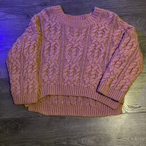 Cozy pink knitted sweater from H&M